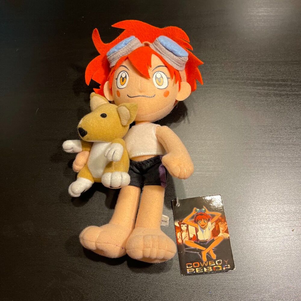 Cowboy Bepop Ed and Ein 9” Stuffed Plush Bandai Sunrise 2003 Anime W/ Tag